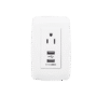 Contacto Sencillo de 15 A/ 127 V CA y 2 Conectores USB de 5 V CD 2A / Color Blanco.