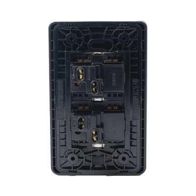 Apagador Doble JWJ JTL-E7505 de 10 A/ 127 V CA ~ 60 Hz / Placa de Acero. - Image 7