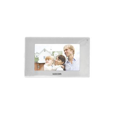 MONITOR 7″ COLOR BLANCO, ALTA DEFINICIÓN (HD),TIPO ESPEJO, CON ENTRADA MICROSD PARA GRABACIÓN