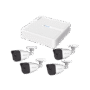 Kit IP 4 Megapixel / NVR de 4 Canales con 4 Puertos PoE / 4 Cámaras IP Bala para Exterior