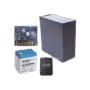 Kit con fuente PLB2 con salida de 12 Vcc a 2.5 Amper, incluye transformador y batería de 12 V a 5.5 Amper