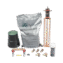 Kit de tierra física modelo TG45AB con Electrodo Magnetoactivo, capacidad: 45 AMP
