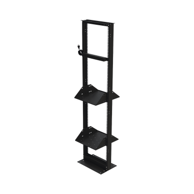 Kit de Rack Estándar 19″, 45 UR con 2 Charolas  y PDU (8 tomas). Ideal para UPS y Servidores tipo Torre.