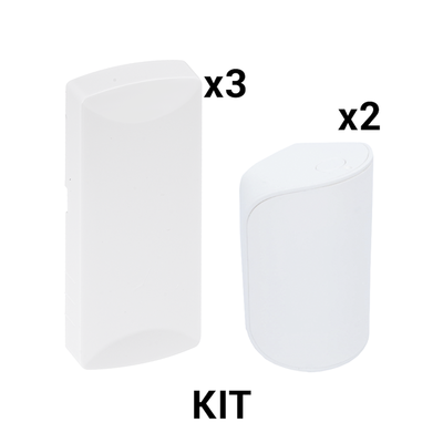 KIT Básico Sensores Inalámbricos – Incluye 3 Contactos Magnéticos y 2 PIR – Compatibles con Honeywell y PRO4GEN2
