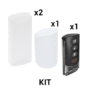 KIT Básico Sensores Inalámbricos - Incluye 2 Contactos Magnéticos, 1 PIR y 1 Llavero - Compatibles con Paneles DSC 433 MHz