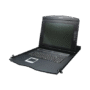 Switch KVM con Monitor de 17"con Teclado y Trackpad para Rack de 1U de Cuatro Postes, 8 Puertos VGA Para Acceder y Controlar Hasta 8 Computadoras Desde una Sola Consola