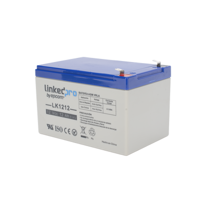 Batería 12 V / 12 Ah / UL / Tecnología AGM / Vida útil promedio de 5 años / Uso en equipo electrónico / Intrusión / Incendio/ Control de acceso / Video Vigilancia / Terminales F1 ( Incluye adaptador F2 ) - Image 4