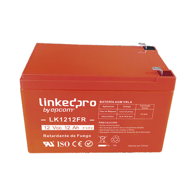 Batería 12 V / 12 Ah / UL / Tecnología AGM / Vida útil promedio de 5 años / Retardante a la Flama / Uso en equipo electrónico, Alarmas de Intrusión / Incendio / Control de acceso / Video Vigilancia / Terminales F1 - Image 2
