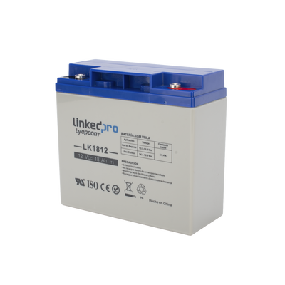 Batería 12 V / 18 Ah / UL / Tecnología AGM / Vida útil promedio de 5 años / Para uso en equipo electrónico, Alarmas de Intrusión / Incendio/ Control de acceso / Video Vigilancia / Terminales T1 - Image 4