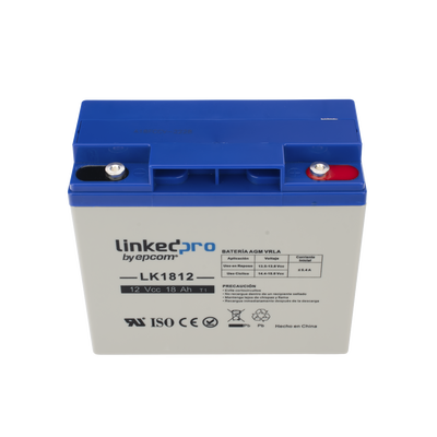 Batería 12 V / 18 Ah / UL / Tecnología AGM / Vida útil promedio de 5 años / Para uso en equipo electrónico, Alarmas de Intrusión / Incendio/ Control de acceso / Video Vigilancia / Terminales T1 - Image 2