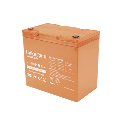 Batería 12 V / 55 Ah / UL / Tecnología AGM-VRLA / Vida útil promedio de 5 años / Retardo a la flama / Para uso en equipo electrónico, Alarmas de Intrusión / Incendio/ Control de acceso / Video Vigilancia / Termina - Image 3