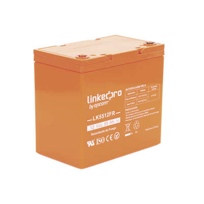 Batería 12 V / 55 Ah / UL / Tecnología AGM-VRLA / Vida útil promedio de 5 años / Retardo a la flama / Para uso en equipo electrónico, Alarmas de Intrusión / Incendio/ Control de acceso / Video Vigilancia / Termina - Image 7