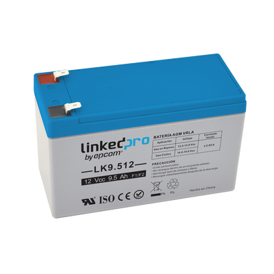 Batería 12 V / 9.5 Ah / UL / Tecnología AGM / Vida útil promedio 5 años / Para uso en equipo electrónico, Alarmas de Intrusión / Incendio/ Control de acceso / Video Vigilancia / Terminales F1 ( Incluye adaptador F - Image 2