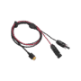 Cable 2.5 m, Negro, Calibre 10 AWG con Terminales MC4 Macho y Hebra para Terminal XT60