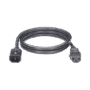 Cable de Alimentación Eléctrica Con Bloqueo de Seguridad, de IEC C14 a IEC C13, 1.2 Metros de Largo, Color Negro, Paquete de 10 Piezas