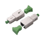 Atenuador óptico macho-hembra con conector SC/APC de 15dB para fibra Monomodo