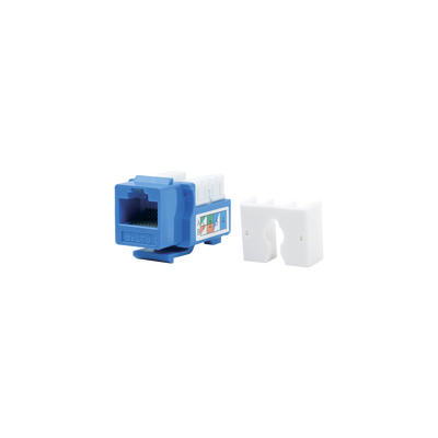 Módulo Jack Keystone Cat5e LINKEDPRO BY EPCOM LP-KJ-505-BU con terminación 110 (Punchdown) para faceplate – Color Azul