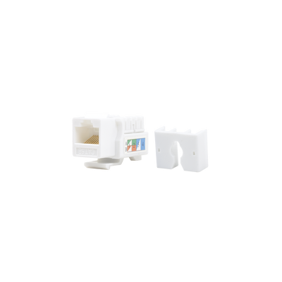 Módulo Jack Keystone Cat5e LINKEDPRO BY EPCOM LP-KJ-505-WH con terminación 110 (Punchdown) para faceplate – Color Blanco
