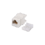 Módulo Jack Keystone Cat5e con terminación en ángulo 180 º  Color Blanco