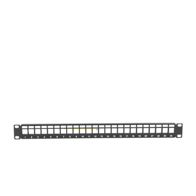 Patch panel modular Blindado (STP) LINKEDPRO BY EPCOM LP-PP-23-STP-BK-24P de 24 puertos, con barra para organizar cable - Image 5