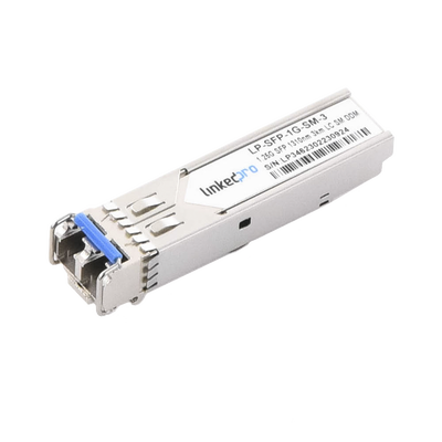 Transceptor LINKEDPRO BY EPCOM LP-SFP-1G-SM-3 Óptico SFP (Mini-Gbic) / Monomodo 1310 nm / 1.25 Gbps / 1000BASE / Conectores LC/UPC Dúplex / DDM / Hasta 3 km