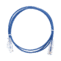Cable de Parcheo Slim UTP Cat6 - 1.5 m Azul Diámetro Reducido (28 AWG)