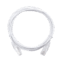 Cable de Parcheo Slim UTP Cat6 - 3 m Blanco Diámetro Reducido (28 AWG)