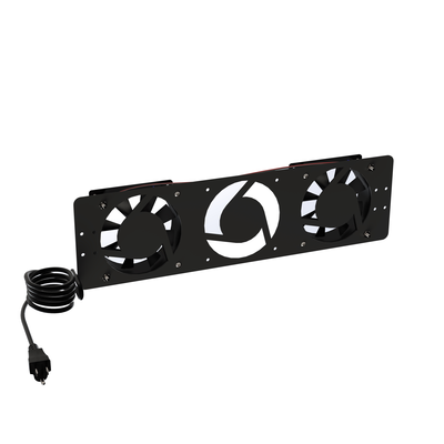 Kit de 2 Ventiladores 110 Vca (12 x 12 cm) con Clavija para Gabinete de Piso - Image 2