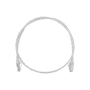 Patch Cord MC6 Modular Cat6 UTP, CM/LS0H, 3ft, Color Blanco, Diámetro Reducido (28AWG)