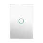 (ZWAVE) Interruptor On/Off panel táctil touch inalámbrico Zwave Plus 1 boton. No requiere cable neutro, Compatible con Hubitat HC8, Álula  M2M, otros