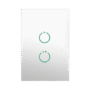 (ZWAVE) Interruptor On/Off panel táctil touch inalámbrico Zwave Plus 2 botones. No requiere cable neutro, Compatible con Hubitat HC8, Álula  M2M, otros