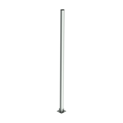 Poste de Acero Galvanizado para Videovigilancia, 1.5 m de altura.