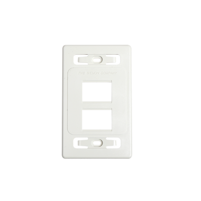 Placa SIEMON MX-FP-S-04-02B de pared modular MAX, de 4 salidas, color blanco, versión bulk (Sin Empaque Individual) - Image 2