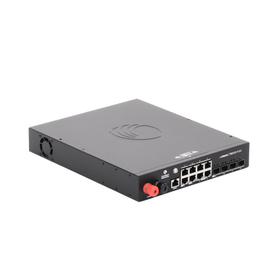 Switch cnMatrix WISP TX1012-DC-P CAMBIUM NETWORKS MX-TX1012GXPA-20 de 8 puertos PoE y 4 SFP+, 170 W PoE Budget, Capa 2, gestión gratuita desde la nube, para corriente directa - Image 7