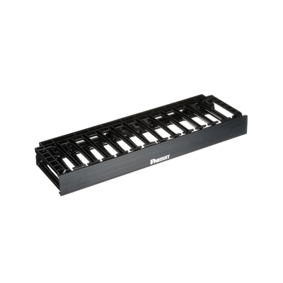 Organizador de Cables Horizontal NetManager de Alta Densidad, Sencillo (Solo Frontal), Para Rack de 19in, 1UR - Image 3