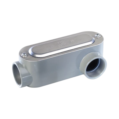 Caja Oval Roscada tipo LL RAWELT OLL-0099C de 1 1/4" (31.8 mm) / Incluye tapa y tornillos.