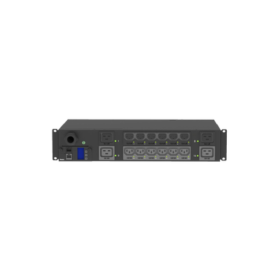 PDU Monitoreable y Switchable (MS) para Distribución de Energía, Enchufe de Entrada NEMA L6-30P, Con 12 Salidas C13 y 4 Salidas C19, Horizontal 19in, 208 Vca, 30 Amp, 2UR - Image 2