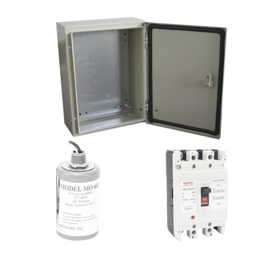 Kit EPCOM PL100ACA de Centro de Carga Trifasico Para Corriente Alterna, Breaker de hasta 690 Vc de 100 A con Supresor de Descargas Atmosféricas.