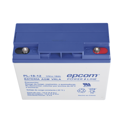 Batería 12 Vcc / 18 Ah / UL / Tecnología AGM-VRLA / Para uso en equipo electrónico Alarmas de intrusión / Incendio/ Control de acceso / Video Vigilancia / Terminales de tornillo M5 ( HEX ) / Cargador recomendado CHR-80. - Image 6
