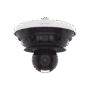 Cámara IP Multisensor 34MP (4 sensores 4K) con lentes motorizados / PTZ 2 MP 40X / Hasta 2 tarjetas MicroSD de 512GB / WDR de hasta 150dB / IP66 / IK10 / autoseguimiento / Inteligencia artificial para eventos