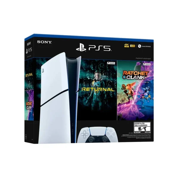 Consola PlayStation 5 Slim Digital - Ratchet & Clank: Rift Apart y Returnal