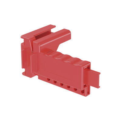 Dispositivo de Bloqueo LOTO para Válvulas de Bola, para Diámetros de Tubería de 1/4″ a 1″ y Longitud de Mango Hasta 7.5″, Color Rojo