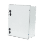 Gabinete de Poliéster IP65 Uso en Intemperie (400 x 500 x 200 mm) con Placa Trasera Interior de Plástico (Incluye Chapa y Llave).
