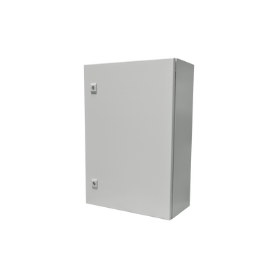 Gabinete de Acero IP66 Uso en Intemperie (500 x 700 x 250 mm) con Placa Trasera Interior Metálica y Compuerta Inferior Atornillable (Incluye Chapa y Llave T). - Image 5