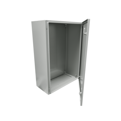 Gabinete de Acero IP66 Uso en Intemperie (500 x 700 x 250 mm) con Placa Trasera Interior Metálica y Compuerta Inferior Atornillable (Incluye Chapa y Llave T). - Image 7