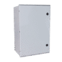 Gabinete de Poliéster IP65 Uso en Intemperie (600 x 800 x 300 mm) con Placa Trasera Interior de Plástico (Incluye Chapa y Llave).
