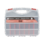 Caja Organizadora con 21 Divisiones Fabricada en Plástico de Alta Resistencia de 38x31x7 cm.