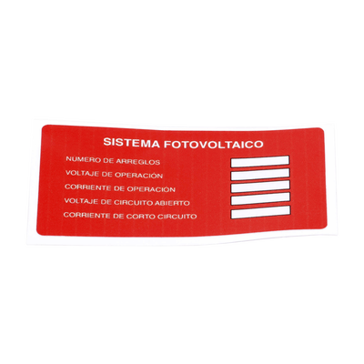 Etiqueta SYSCOM PVLSYSTEMPV/20 de Sistema fotovoltaico/ Paquete con 20