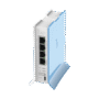 (hAP lite TC) 4 Puertos Fast Ethernet, Wi-Fi 2.4 GHz 802.11 b/g/n y base tipo Torre