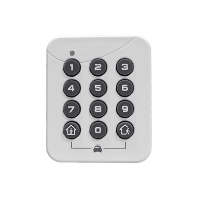 ALULA – PINPad Estación de Armado Local / Alimentación por Batería / Instalación Sin Herramientas / Desarmado seguro de 4 a 10 dígitos / Armado de 1 Botón